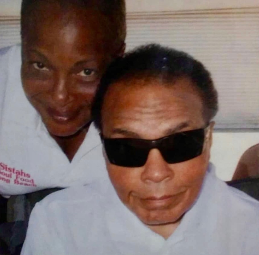 Darlene Young with boxing legend Muhammad Ali
